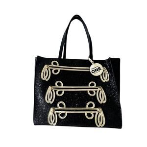 Michael Jackson ONE Cirque Du Soleil MJ Jacket Tote Purse Black, Gold Glitter